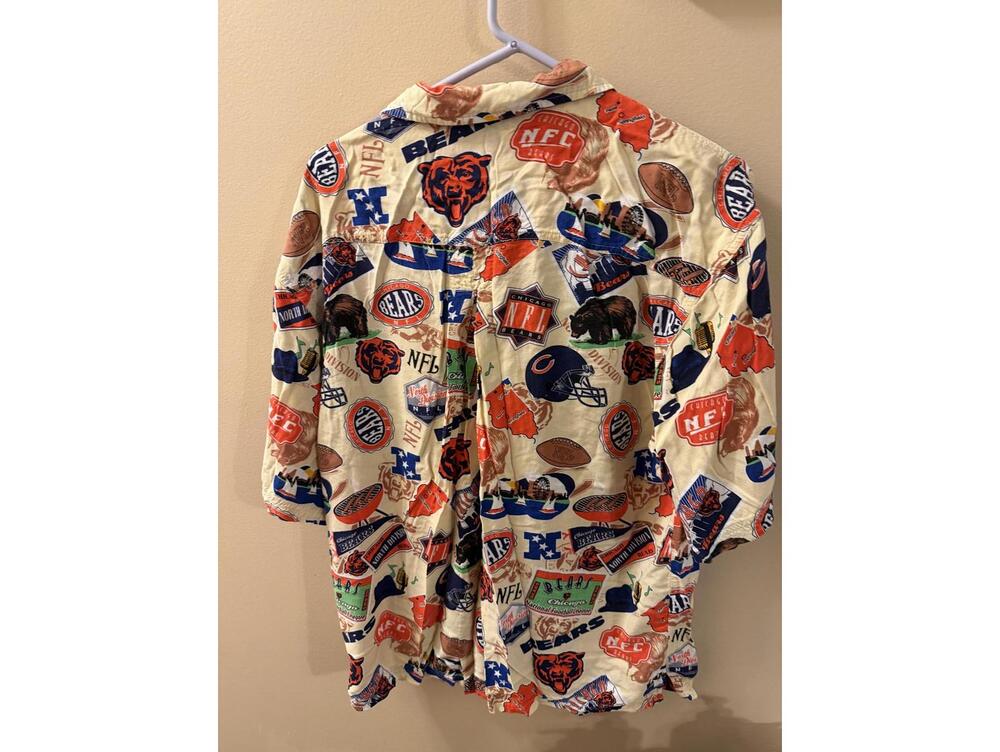 Vintage Chicago Bears NFL Button-Up Shirt Size L - Picture 2 of 5